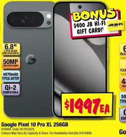 JB Hi-Fi Google pixel 10 pro fold 256gb offer