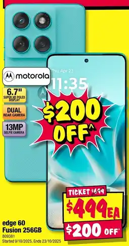 JB Hi-Fi Edge 60 fusion 256gb offer