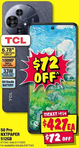 JB Hi-Fi 50 pro nxtpaper 512gb offer