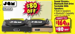JB Hi-Fi Sound stream+ bluetooth belt drive turntable with speakers offer