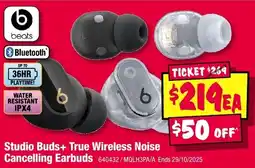 JB Hi-Fi Studio buds+ true wireless noise cancelling earbuds offer