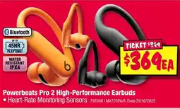 JB Hi-Fi Powerbeats pro 2 high-performance earbuds offer