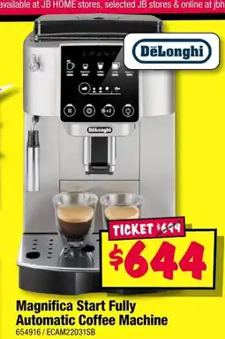 JB Hi-Fi Magnifica start fully automatic coffee machine offer