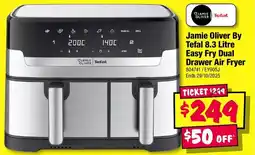 JB Hi-Fi Jamie oliver by tefal 8.3 litre easy fry dual drawer air fryer offer