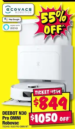 JB Hi-Fi Deebot n30 pro omni robovac offer