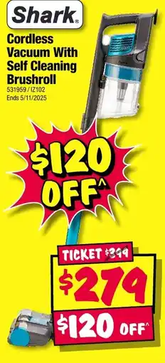 JB Hi-Fi Cordless vacuum with self cleaning brushroll offer