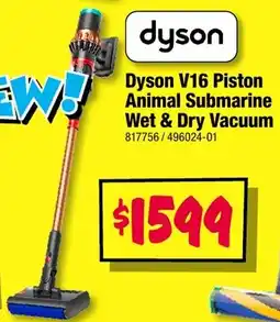 JB Hi-Fi Dyson v16 piston animal submarine wet & dry vacuum offer