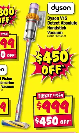 JB Hi-Fi Dyson v15 detect absolute handstick vacuum offer
