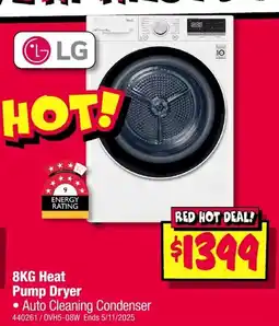 JB Hi-Fi 8kg heat pump dryer offer