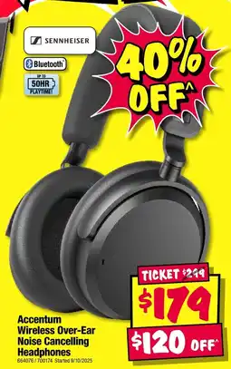 JB Hi-Fi Accentum wireless over-ear noise cancelling headphones offer