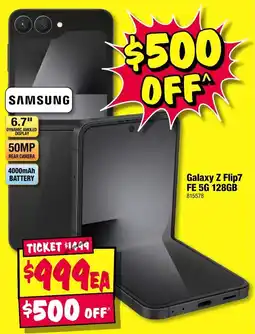 JB Hi-Fi Galaxy z flip7 fe 5g 128gb offer