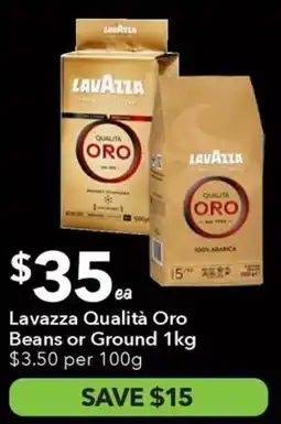 Ritchies Lavazza qualità oro beans or ground offer