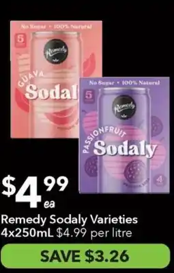 Ritchies Remedy sodaly varieties offer