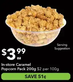 Ritchies In-store Caramel Popcorn Pack offer