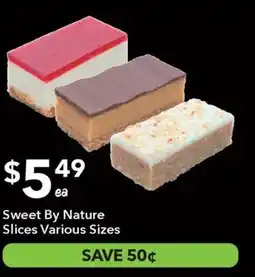 Ritchies Sweet by nature slices various sizes offer
