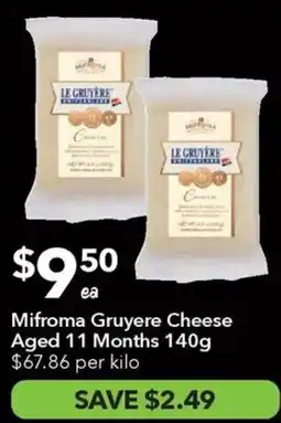 Ritchies Mifroma gruyere cheese offer