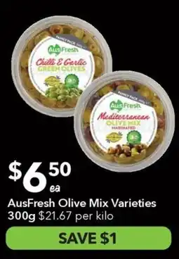 Ritchies Ausfresh olive mix varieties offer