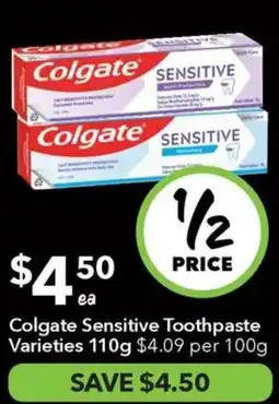 Ritchies Colgate sensitive toothpaste varieties offer