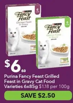 Ritchies Purina fancy feast grilled feast in gravy cat food varieties offer