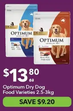 Ritchies Optimum dry dog food varieties offer