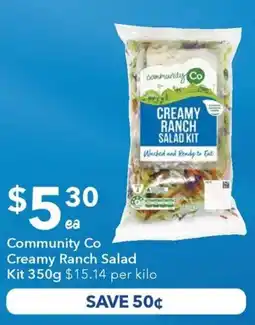 Ritchies Community co creamy ranch salad kit offer