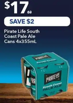 Ritchies Pirate life south coast pale ale cans offer