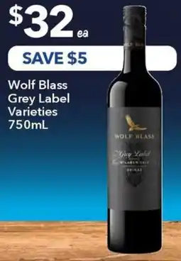 Ritchies Wolf blass grey label varieties offer