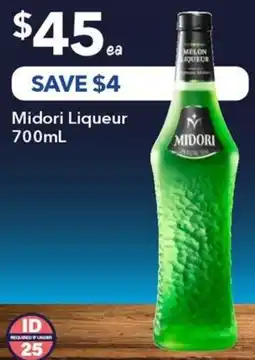 Ritchies Midori liqueur offer