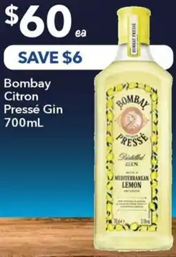Ritchies Bombay citron pressé gin offer