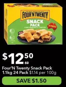 Ritchies Four'n twenty snack pack offer