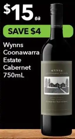 Ritchies Wynns coonawarra estate cabernet offer