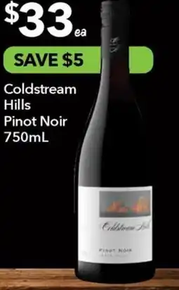 Ritchies Coldstream hills pinot noir offer