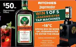 Ritchies Jagermeister offer