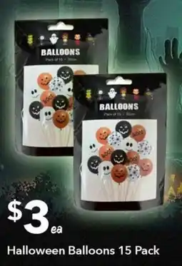 Ritchies Halloween balloons offer