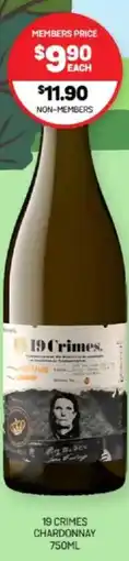 Harry Brown 19 crimes chardonnay offer