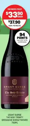 Harry Brown Grant burge the holy trinity grenache shiraz mataro offer