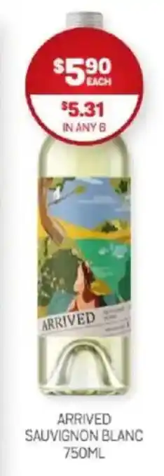 Harry Brown Arrived sauvignon blanc offer