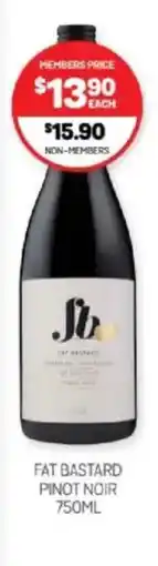 Harry Brown Fat bastard pinot noir offer