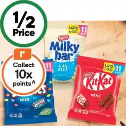 Woolworths Nestlé Share Packs 127-158g offer