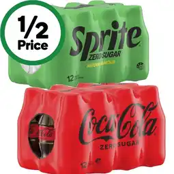 Woolworths Coca-Cola Classic, Zero Sugar or Sprite Soft Drink Varieties 12 x 300ml offer