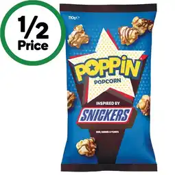 Woolworths Poppin Ready To Eat Popcorn Inspired by Mars, Snickers, M&M’s or Twix 110g offer