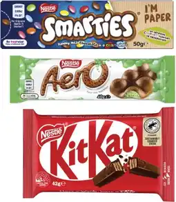 Coles Nestlé Chocolate Bar 35g-50g offer