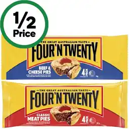 Woolworths FourβN Twenty Traditional Pies 700g Pk 4 β From the Freezer offer