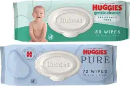 Coles Huggies Baby Wipes 70 Pack-80 Pack offer