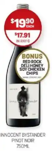 Harry Brown Innocent bystander pinot noir offer