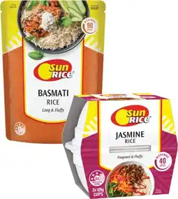 Coles Sunrice Plain Microwave Rice Cup or Pouch 240g-250g offer