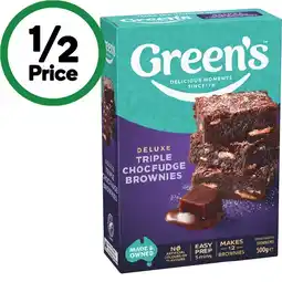 Woolworths Green’s Deluxe or Gluten Free Baking Mixes 275-630g offer