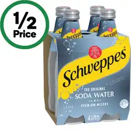 Woolworths Schweppes Soft Drink, Mineral Water or Mixer Varieties 4 x 300ml offer
