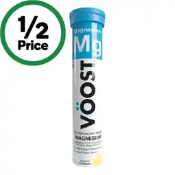 Woolworths Voost Effervescent Magnesium Tablets Pk 20 offer