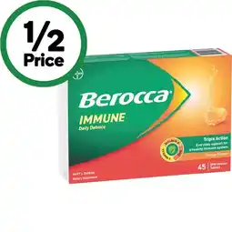 Woolworths Berocca Immune Daily Defence Effervescent Tablets Pk 45 offer